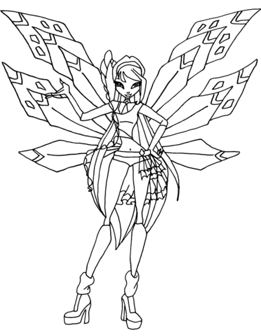 Tracix Musa Coloring Page